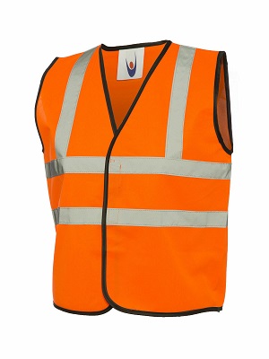 UC806 CHILDRENS HI-VISIBILITY  WAISTCOAT