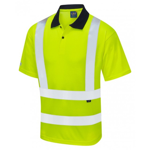 [PS176] CROYDE POLY/BAMBOO HI-VIS POLO SHIRT