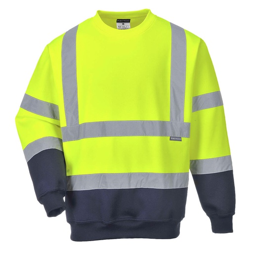 [SS079] B306 WO TONE HI VIS SWEATSHIRT