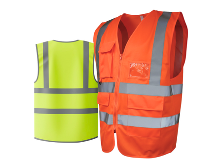 [WC056] AQUA-HO EXEC HI VIS WAISTCOAT