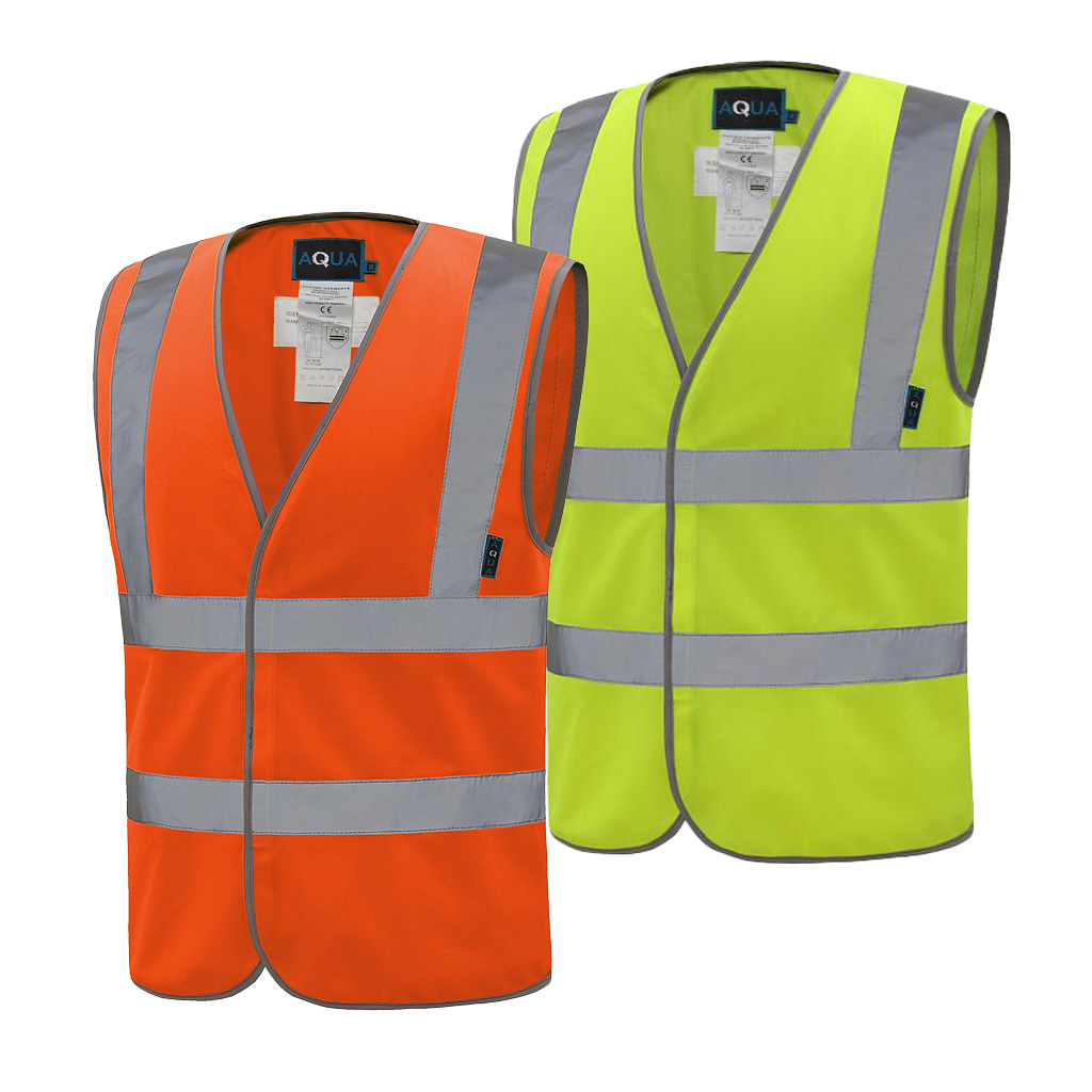 AQUA CLASSIC HI VIS MESH WAISTCOAT