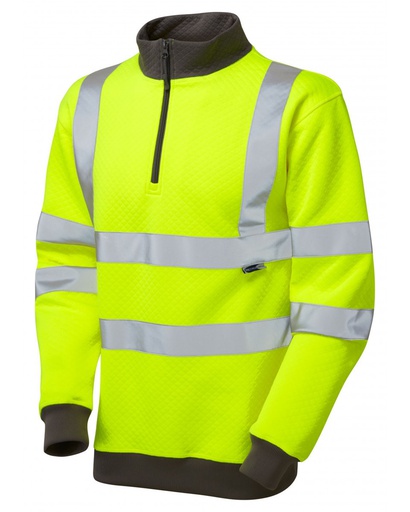 [SS086] BRYNSWORTHY HI-VIS QUARTER ZIP SWEATSHIRT